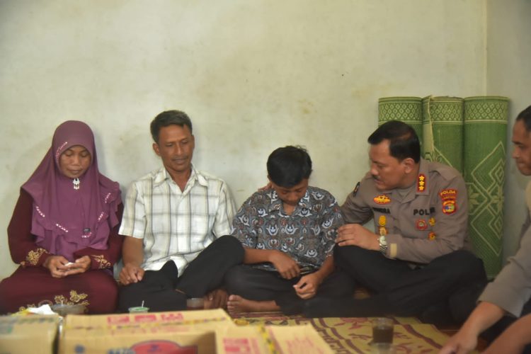 Polda Lampung Merespon Cepat Permintaan Bupati tentang bantuan pendampingan psikologi keluarga korban curas