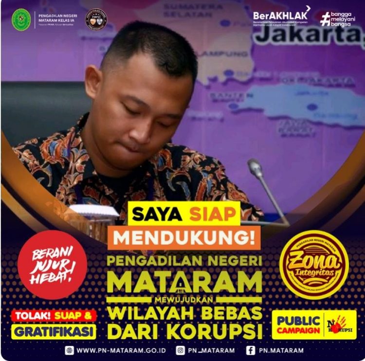 Ini Sosok Pengacara Muda yang Berikan Ucapan Selamat ke PN Mataram