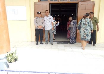 Polres Nias Lakukan Pengamanan Jalannya Ibadah Gereja di Seputaran Kota Gunungsitoli