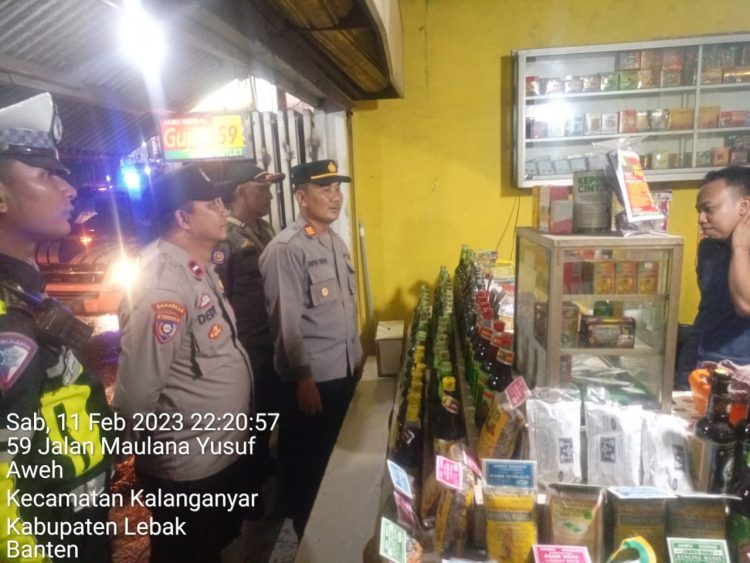 Waka Polres Lebak Polda Banten Pimpin Langsung Kegiatan Patroli KRYD Gabungan