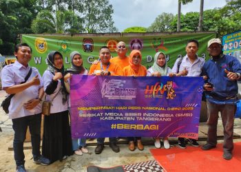 HPN 2023, Serikat Media Siber Indonesia (SMSI) Kabupaten Tangerang Berbagi Bersama Pejuang Kanker