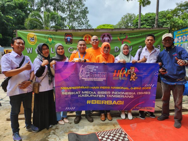 HPN 2023, Serikat Media Siber Indonesia (SMSI) Kabupaten Tangerang Berbagi Bersama Pejuang Kanker