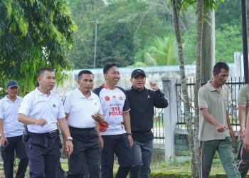 Perkuat Sinergitas Forkopimda, Polres Lampung Utara Gelar Olahraga Bersama