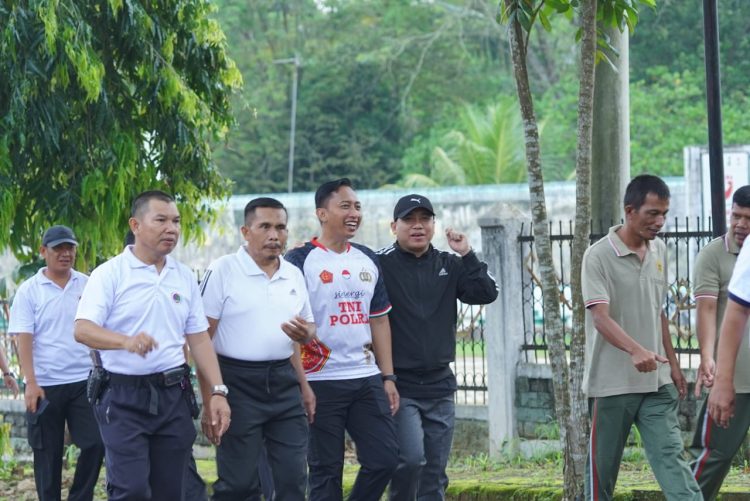Perkuat Sinergitas Forkopimda, Polres Lampung Utara Gelar Olahraga Bersama