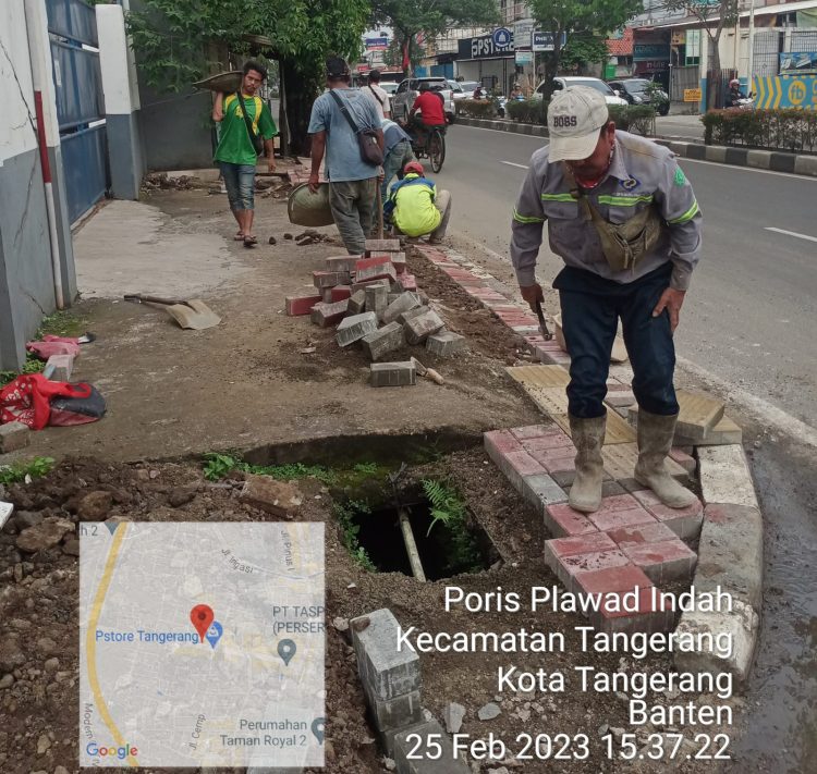LAI. BPAN. BASUS D-88 MENYOROTI PROYEX PEKERJAAN REHABILITASI DI JL. KIYAI HASIM ASHARI 
