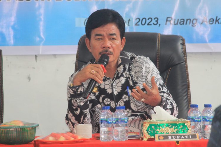 Bupati Nias Barat Pimpin Rakor Persiapan Pelaksanaan FPA, Pesta Budaya Dan Keikutsertaan Pada PRSU Ke-49 Tahun 2023