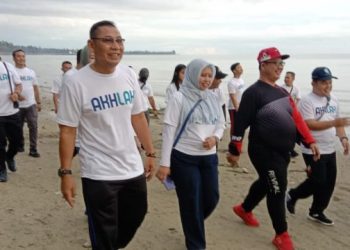 Gerak Jalan Sehat BUMN Diselenggarakan Pada Kawasan Wisata di Perkampungan Gunungsitoli Idanoi