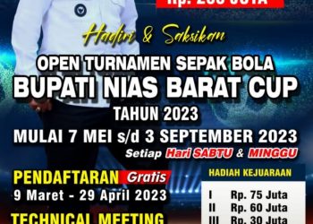 Event Bupati Cup dan FPA 2023, Khenoki Waruwu : Jadi Multi Efek Ekonomi
