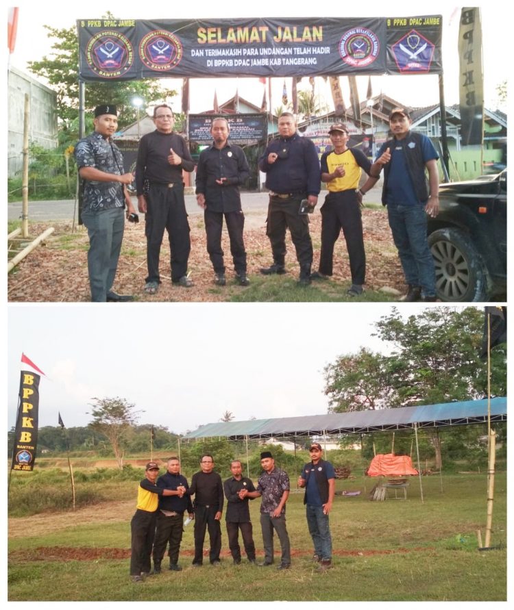 Menjelang Pesta Pernikahan Putranya” Penasehat BPPKB DPAC Jambe Kab.Tangerang Ajak Anggotanya Giat Bersih-Bersih Di Lokasi Acara