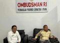 Sekda Nias Barat Koordinasi dengan Ombudsman RI Perwakilan Sumut