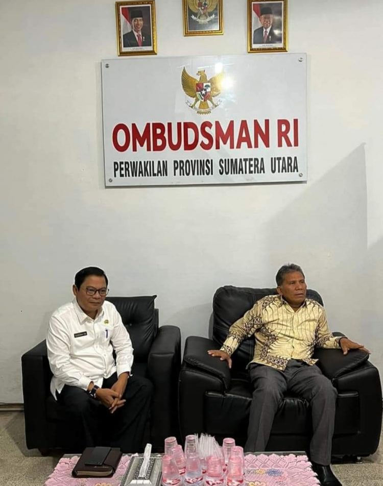 Sekda Nias Barat Koordinasi dengan Ombudsman RI Perwakilan Sumut