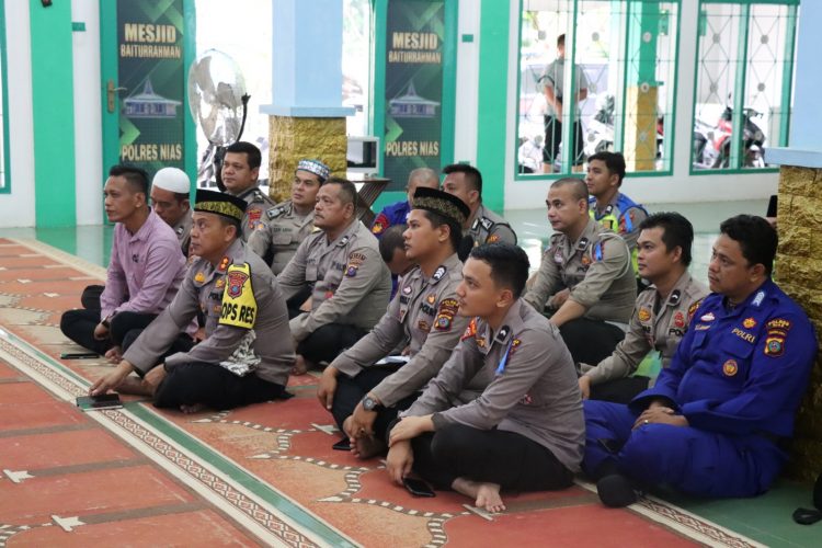 Bentuk Karakter yang Humanis, Personil Polres Nias Rutin Laksanakan Binrohtal