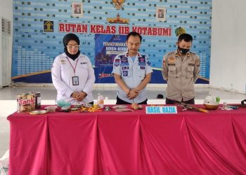 BNN Kabupaten Way Kanan dan Polres Lampung Utara, Rutan Kotabumi gelar Razia Bersama dan Cek Urine