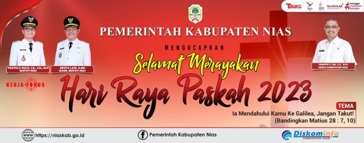 Pemerintah Kabupaten Nias Mengucapkan Selamat Merayakan Hari Raya Paskah 2023