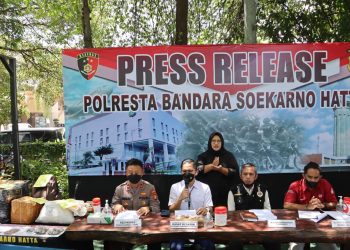 Polresta Bandara Soetta Berhasil Gagalkan Penyelundupan 67,8 Kg Sisik Trenggiling