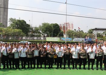 Kapolresta  Bandara Soetta Berikan Penghargaan Kepada 130 Personel Berprestasi