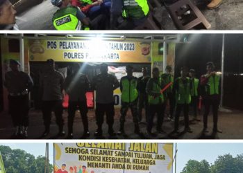 WARGA LOKAL BANTU ARUS LALIN PEMUDIK DI REST AREA KM 81 CIPALI