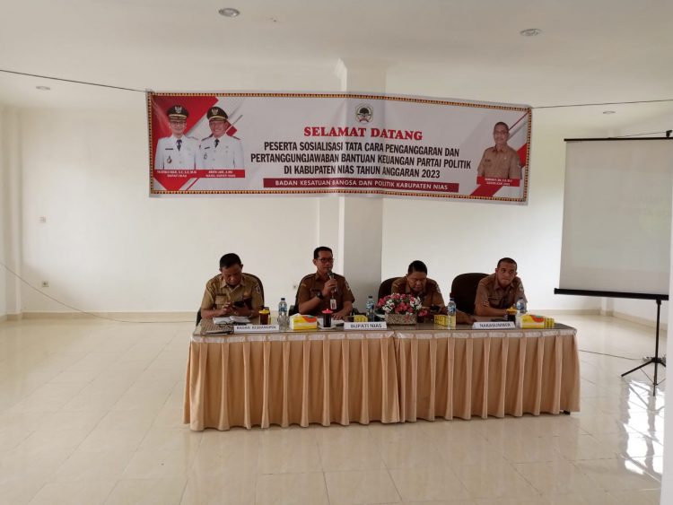 Kesbangpol Laksanakan Sosialisasi Tata Cara Penganggaran dan Pertanggungjawaban Bantuan Keuangan Parpol TA 2023