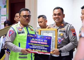 Amankan Lebaran 2023, Polres Kendal Raih Juara Ke – 3 Sebagai Pos Pelayanan Terbaik Ops Ketupat Candi Se Polda Jateng