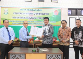 Pemerintah Kabupaten Nias Barat Tandatangani Nota Kesepakatan Dengan Kejaksaan Negeri Gunungsitoli
