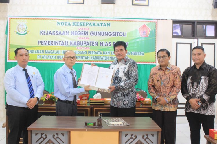 Pemerintah Kabupaten Nias Barat Tandatangani Nota Kesepakatan Dengan Kejaksaan Negeri Gunungsitoli