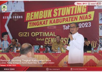 BUPATI NIAS SECARA RESMI MEMBUKA REMBUK STUNTING TAHUN 2023
