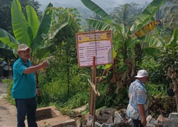 Realisasikan Anggran Dana Desa tahap 1 di desa galudra kepada Saluran Irigasi Tersier Mempermudah akses Jalan