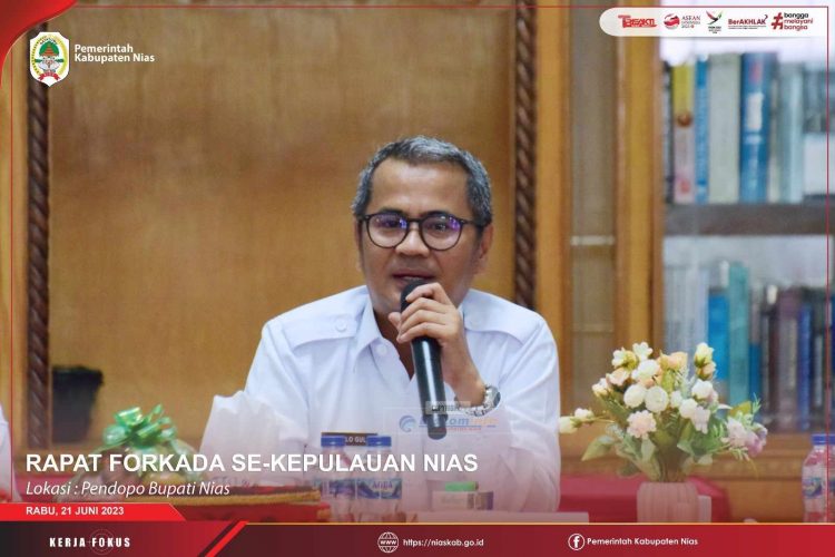 Bupati Nias Pimpin Rapat Forkada se-Kepulauan Nias Tahun 2023