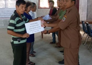 Pemdes Awōni Lausō Salurkan BLT-DD Tahun 2023 Tahap II