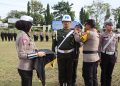 Polres Lampung Utara Laksanakan Apel Gelar Pasukan Ops Patuh Krakatau 2023