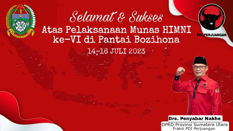 Selamat & Sukses Atas Pelaksanaan Munas HIMNI Ke-VI   Drs. Penyabar Nakhe Anggota DPRD ProvSu