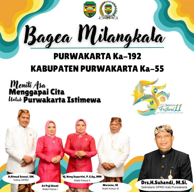 Bagea Milangkala Purwakarta ka – 192 Kabupaten Purwakarta ka – 55   Amit Asa Menggapai Cita untuk Purwakarta Istimewa