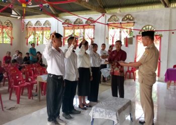 Kades Sisobawino I Lantik Empat Orang Perangkatnya