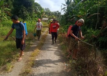 Pemdes Awōni Lausō Laksanakan Gotong-royong