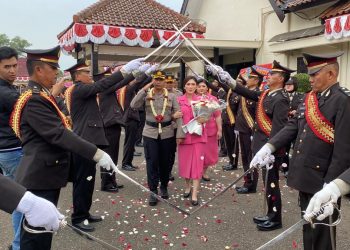 Farewell And Wellcome Parade Iringi Pisah Sambut Kapolres Lampung Utara