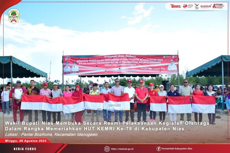 WABUP NIAS MEMBUKA SECARA RESMI PELAKSANAAN KEGIATAN OLAHRAGA DALAM RANGKA MEMERIAHKAN HUT KEMRI KE-78