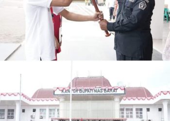 Bupati Nias Barat Berangkatkan Kontingen Ke Istana Merdeka