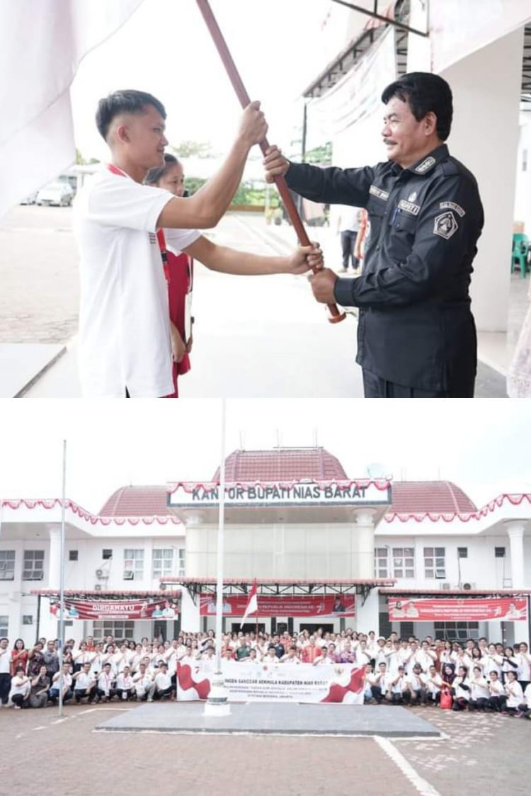 Bupati Nias Barat Berangkatkan Kontingen Ke Istana Merdeka