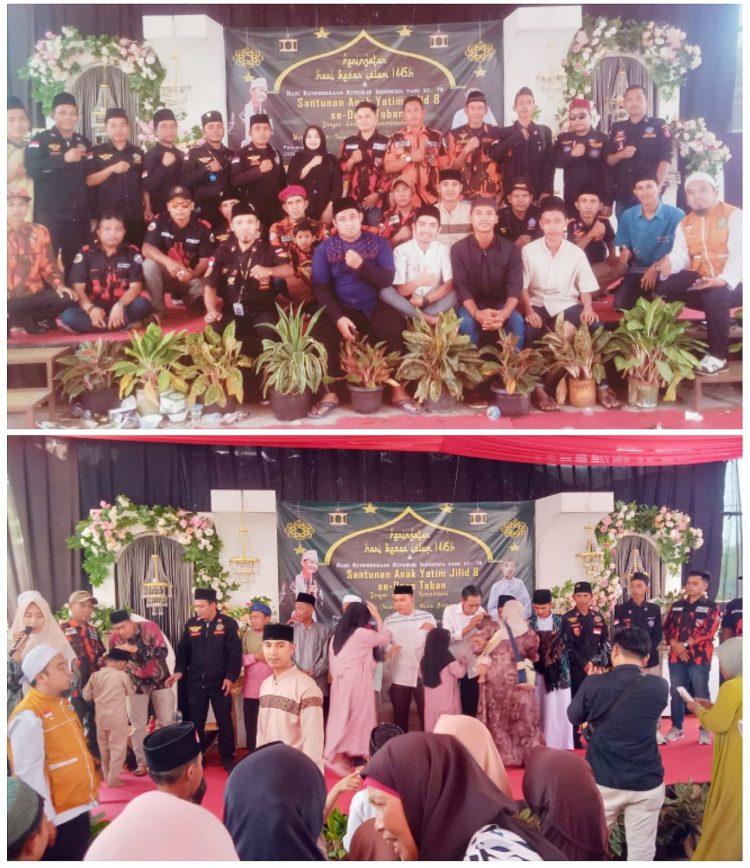 LAPBAS DPAC JAMBE HADIRI SANTUNAN YATIM SE-DESA TABAN