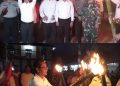 Bupati Nias Lepaskan Ribuan Peserta Pawai Obor
