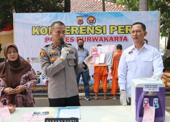 Seorang Pengedar Narkotika ditangkap Polres Purwakarta