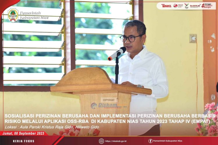 Dukung Pelaku UMKM, Pemkab Nias Lakukan Sosialisasi Perizinan Berbasis Resiko