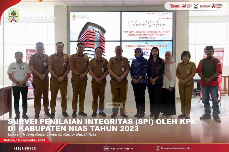 PELAKSANAAN SURVEI PENILAIAN INTEGRITAS OLEH KPK DI KABUPATEN NIAS TAHUN 2023