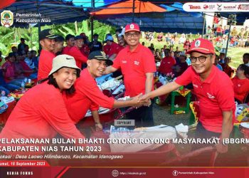 Bupati Nias: Gotong-royong Adalah Jati Diri Bangsa