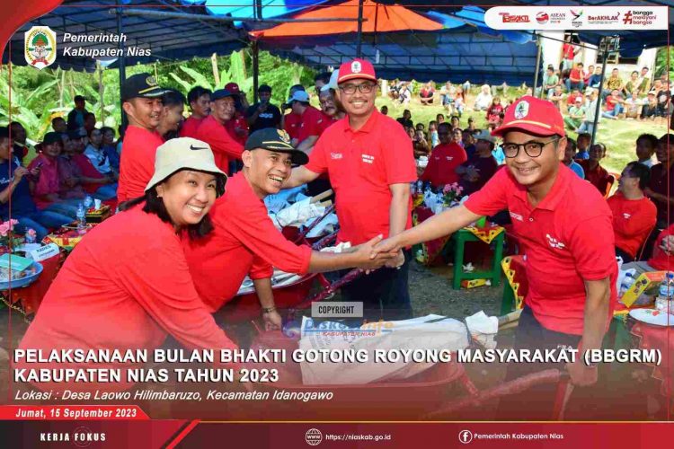 Bupati Nias: Gotong-royong Adalah Jati Diri Bangsa