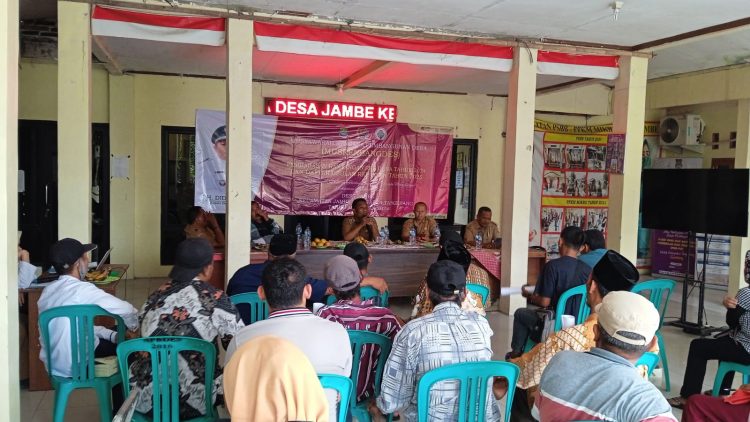 Pemdes Jambe Gelar Musrenbang ” Pembahasan Rancangan RKP Desa Tahun 2024 & Daftar Usulan RKP Desa Tahun 2025