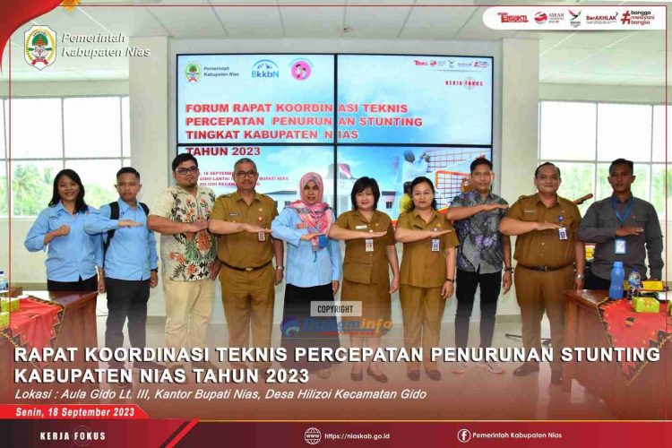 Cegah Stunting Di Nias, Sekda Ajak TPPS Menjadi Agen Perubahan