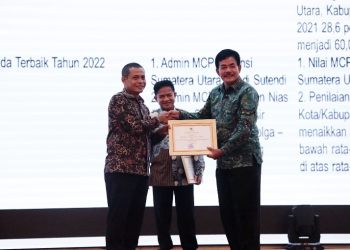 Pemkab Nias Barat Terima Penghargaan MCP Tahun 2023 Dari KPK