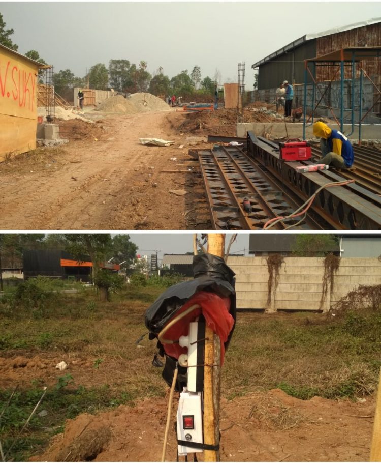 Bangunan Proyek Diduga Belum Ada Izin PBG Disertai Pengambilan Listrik Secara Terbuka ” Pol PP Kecamatan Jambe Diminta Ambil Tindakan