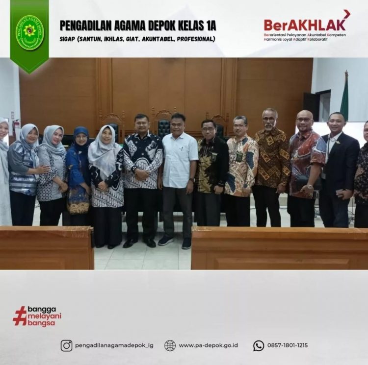 Pengadilan Agama Depok Kelas I A Gelar Rapat Monitoring dan Evaluasi Triwulan III kepada Mediator Pengadilan Agama Depok